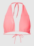Stroje kąpielowe - Top bikini z nadrukiem z logo - miniaturka - grafika 1