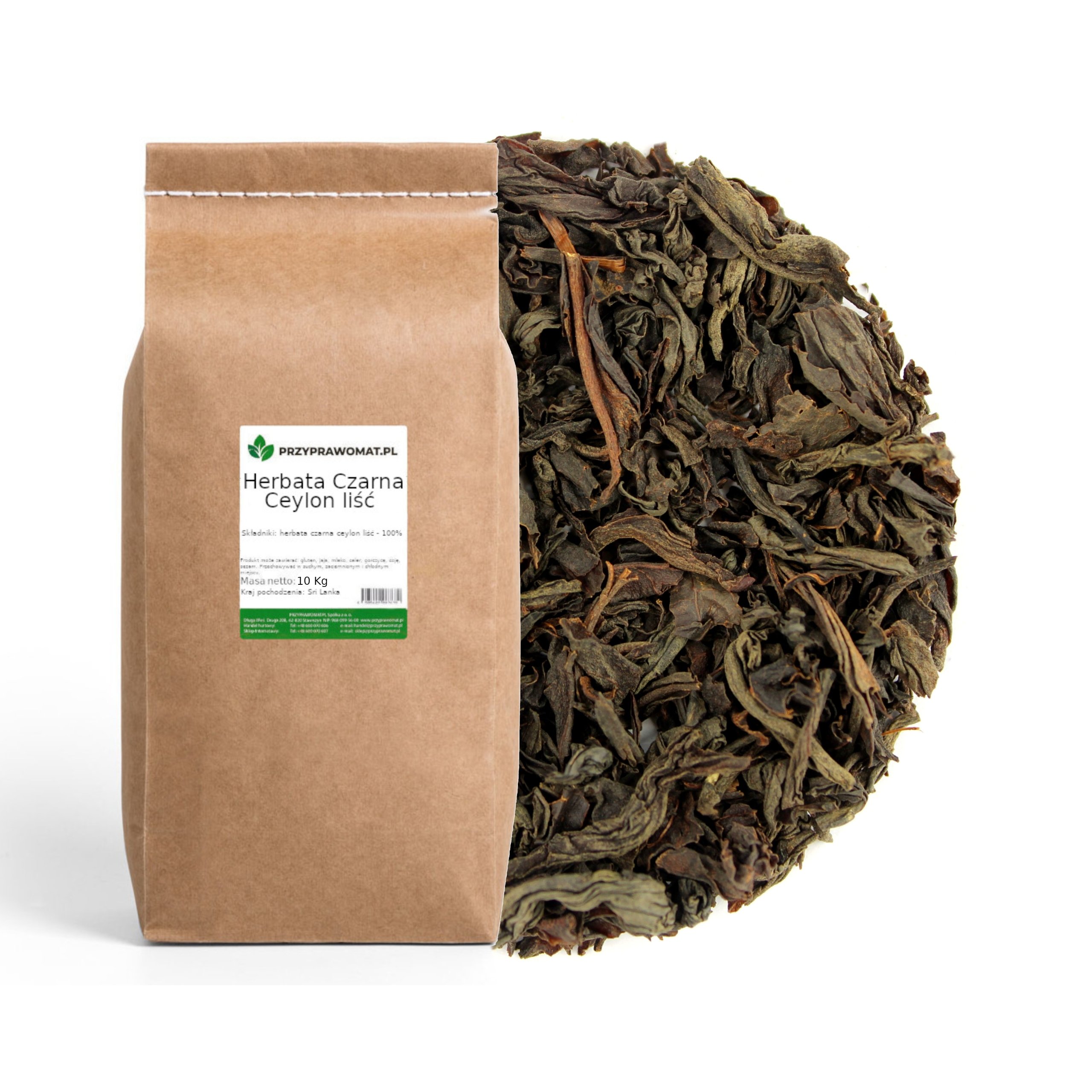 Herbata Czarna Ceylon liść 10 Kg