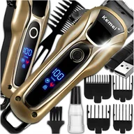 Maszynki do strzyżenia - Maszynka Do Strzyżenia Golenia Włosów Brody Ciała Bezprzewodowa Golarka LCD - miniaturka - grafika 1