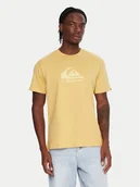 Koszulki męskie - Quiksilver T-Shirt Ev Comp Logo EQYZT08182 Żółty Regular Fit - miniaturka - grafika 1