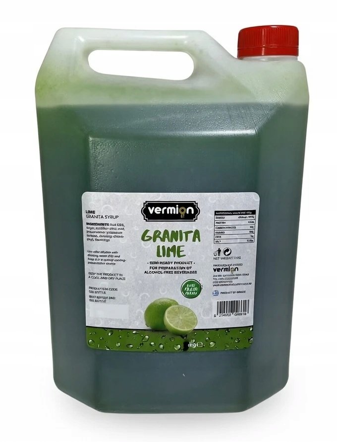 Granita Limonka syrop - Vermion Deluxe Food Slush Lime 5kg