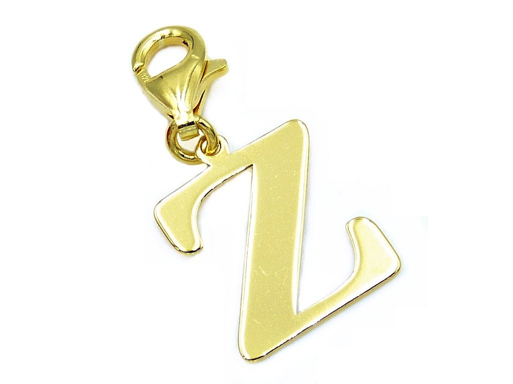 Pozłacany charms przywieszka literka Z