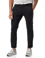 Spodenki męskie - Hackett London Męskie spodnie Tech Chino Casual Pants, 999 BLACK, 44 PL - miniaturka - grafika 1