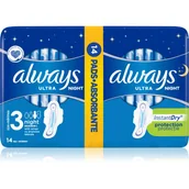 Podpaski - Always PODPASKI ULTRA NIGHT DUO 14 SZT 032328 - miniaturka - grafika 1