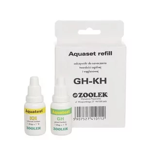 Zoolek Aquaset refill GH-KH uzupełnienie testu do pomiaru twardości wody - Preparaty do akwarium - miniaturka - grafika 1