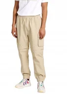Spodnie męskie - HUMMEL BEŻOWE SPODNIE BOJÓWKI MĘSKIE CASUAL S PUP - miniaturka - grafika 1