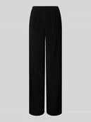 Spodnie damskie - Spodnie szerokie z efektem krepy model ‘FLORA’ - miniaturka - grafika 1