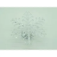 Oświetlenie świąteczne - Przyssawka śnieżynka LED 10 cm stałe kolorowe światło - miniaturka - grafika 1