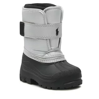 Buty dla dziewczynek - Śniegowce POLO RALPH LAUREN - Everlee RF103768 Silver/Black - grafika 1