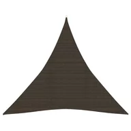 Parasole ogrodowe - vidaXL Lumarko Żagiel przeciwsłoneczny, 160 g/m, brązowy, 3x3x3 m, HDPE 311802 - miniaturka - grafika 1