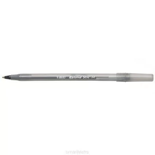 BIC Długopis Round Stick czarny z kodem (60szt) - Przybory szkolne - miniaturka - grafika 1