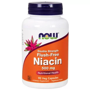 Now Foods NOW Double Strength Flush-Free Niacin 500mg 180vegcaps - Witaminy i minerały - miniaturka - grafika 1
