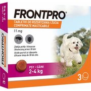 Frontpro Tabletki Dla Psów Na Pchły i Kleszcze 2-4 kg 11,3 mg 3 Tabletki