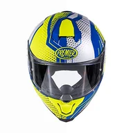 Kaski motocyklowe - Premier APINTHYPFIBB12000S HELM BP HYPER BP 12, żółty/jasnoniebieski/biały, S - miniaturka - grafika 1