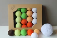 Pozostałe oświetlenie - Cotton Balls Orange Tree 10 szt. - miniaturka - grafika 1