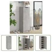 Szafki na buty - The Living Store Szafka na buty betonowa szara 30x35x100 cm materiał drewnopochodny - miniaturka - grafika 1