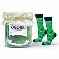 Skarpetki męskie - Skarpetki Męskie SOXO ogórki kiszone z ozdobną serwetką 40–45 - miniaturka - grafika 1