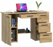 Biurka - Biurko komputerowe z uchwytami nowoczesne Arizona B120 Dąb Craft - miniaturka - grafika 1
