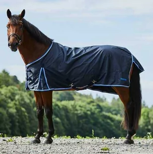 Horze Derka padokowa Glasgow 350g 600D - dark blue - Derki dla konia - miniaturka - grafika 1