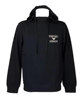 Bluzy męskie - Emporio Armani Męska bluza Iconic Terry, morski, L - miniaturka - grafika 1