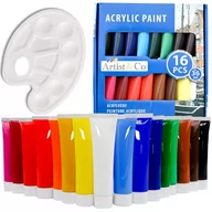 Farby i media malarskie - Farby Akrylowe Zestaw Farb 16Szt X 36 Ml - miniaturka - grafika 1