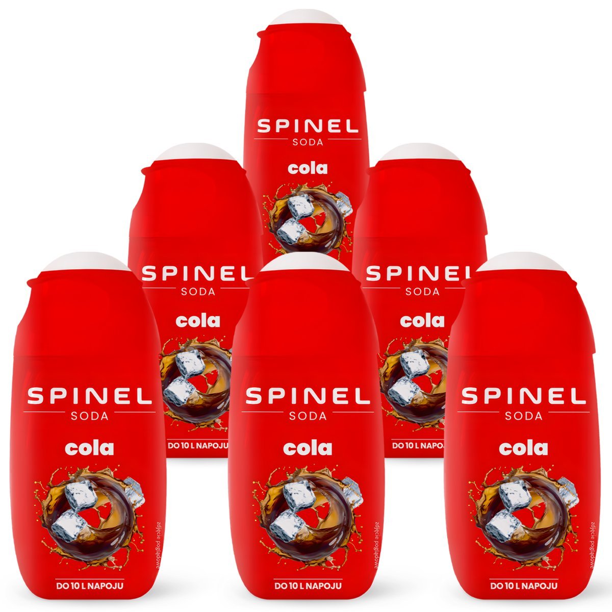 6x SYROP SPINEL SODA COLA KLASYCZNA ZERO DO SATURATORA KONCENTRAT DO 10L