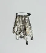 Broszki - Broszka na agrafce VINTAGE PEARLS Agrafka.Studio - miniaturka - grafika 1