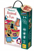 Zabawki kreatywne - LISCIANI MONTESSORI BABY WOOD ANIMAL FUN - miniaturka - grafika 1
