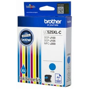 Brother Tusz Brother niebieski LC525XLCAP2=LC-525XLC, 1300 str. EXPBROABR0159 - Tusze oryginalne - miniaturka - grafika 1