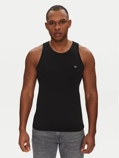 Emporio Armani Underwear Tank top EM000385 AF10771 UC001 Czarny Slim Fit - Koszulki męskie - miniaturka - grafika 1