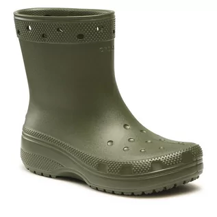 Kalosze damskie - Kalosze Crocs Crocs Classic Rain Boot 208363 Army Green 309 - grafika 1