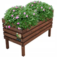Kwietniki - SKRZYNKA 64CM KWIETNIK DREWNIANY DONICA DONICZKA OGRODOWA NA KWIATY ROŚLINY - miniaturka - grafika 1