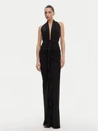 Sukienki - ACCESS FASHION Sukienka wieczorowa 53-3349-391 Czarny Slim Fit - miniaturka - grafika 1