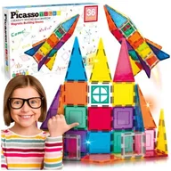 Klocki - Pt36B Klocki Magnetyczne 36W1 Picasso Tiles duże konstrukcyjne - miniaturka - grafika 1