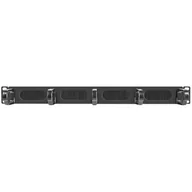 Pozostałe akcesoria sieciowe - LANBERG ORGANIZER KABLI AK-1203-B 19" 1U Z 5 UCHWYTAMI PANEL SZCZOTKOWANY TYP B CZARNY - miniaturka - grafika 1
