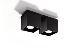 Sollux Lighting Plafon QUAD 2 czarny - Lampy sufitowe - miniaturka - grafika 1