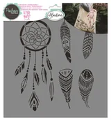 Akcesoria kreślarskie - Unbekannt Szablony kreatywnych 22 cm do tekstylnego zintegrowanego mikrofonu - miniaturka - grafika 1