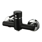 Baterie wannowe i prysznicowe - Invena Bateria natryskowa Dafni czarny BN-88-004-C - miniaturka - grafika 1