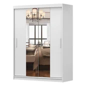 Szafy - Szafa VISTA 01 150| Biały z lustrem - miniaturka - grafika 1