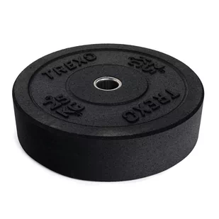 Obciążenie bumperowe olimpijskie TREXO czarne TRX-BMP025 25 kg - Obciążenia - miniaturka - grafika 1