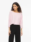 Koszulki i topy damskie - Vila Koszulka "Vimalu" w kolorze jasnoróżowym - miniaturka - grafika 1