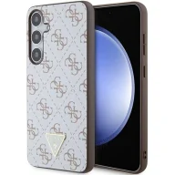 Etui i futerały do telefonów - Etui Guess 4G Triangle na Samsung Galaxy S24+ - białe - miniaturka - grafika 1