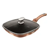 Patelnie - Berlinger Haus PATELNIA GRANITOWA GRILLOWA 28 cm ROSE GOLD BH-1610 - miniaturka - grafika 1
