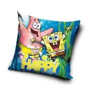 Poduszki dekoracyjne - Carbotex Poduszka dziecięca - Sponge Bob - Kanciastoporty 40x40cm Y-SB195003-POD - miniaturka - grafika 1