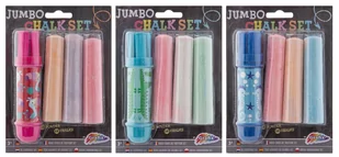 Uchwyt na kredę Jumbo + 3 kredy mix - Grafix - Kreda - miniaturka - grafika 1
