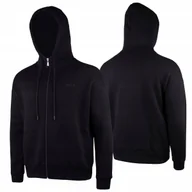 Bluzy damskie - BLUZA damska CAMPUS TALISHA dresowa ROZPINANA oversize z KAPTUREM czarna M - miniaturka - grafika 1