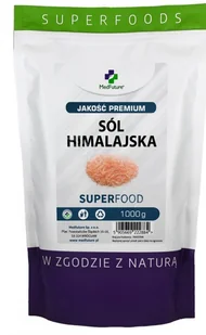 Medfuture Sól Himalajska 1000g Różowa 100% Naturalna - 1 kg - Zdrowa żywność - miniaturka - grafika 2