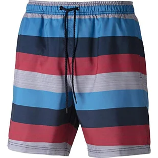 Firefly męskie szorty kąpielowe Ronny czerwony czerwony pasek XX-L - Moda i Uroda OUTLET - miniaturka - grafika 1