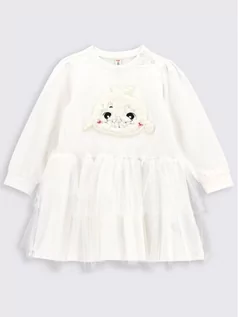 Sukienki i spódniczki dla dziewczynek - Coccodrillo Sukienka codzienna ZC2129101WIN Biały Regular Fit - grafika 1