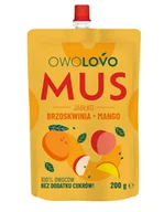 Koncentraty warzywne, przeciery - MUS JABŁKO-BRZOSKWINIA-MANGO 200G OWOLOVO - miniaturka - grafika 1
